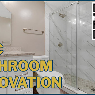 Chic Bathroom Renovation Timelapse Video