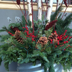 Outdoor winter decorating for Harmony Brewing - Products