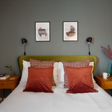 Luxury mid-century bedroom