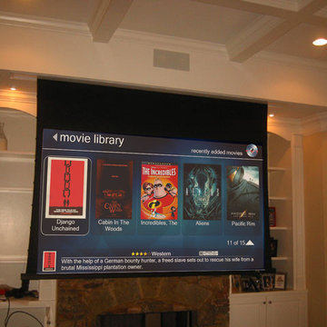 Custom Drop-down Projection Screen