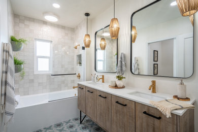 Contemporary bathroom in San Francisco.