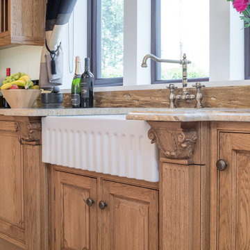Classic, Sustainable-Wood Victorian Style Kitchen