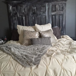 3 door faux distressed headboard - Products