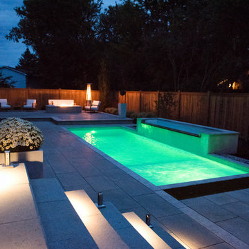 Contemporary backyard in Beaconsfield