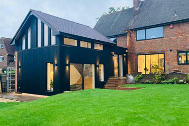 Modern house exterior in Hertfordshire.