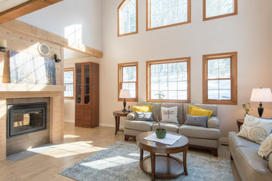 Example of a mountain style home design design in Other