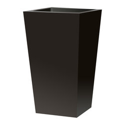 Cortek Modern Terrazo Planter 1-90 Matte Black - Outdoor Pots And Planters