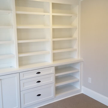 Office Wall Built-in with Drawers Bases