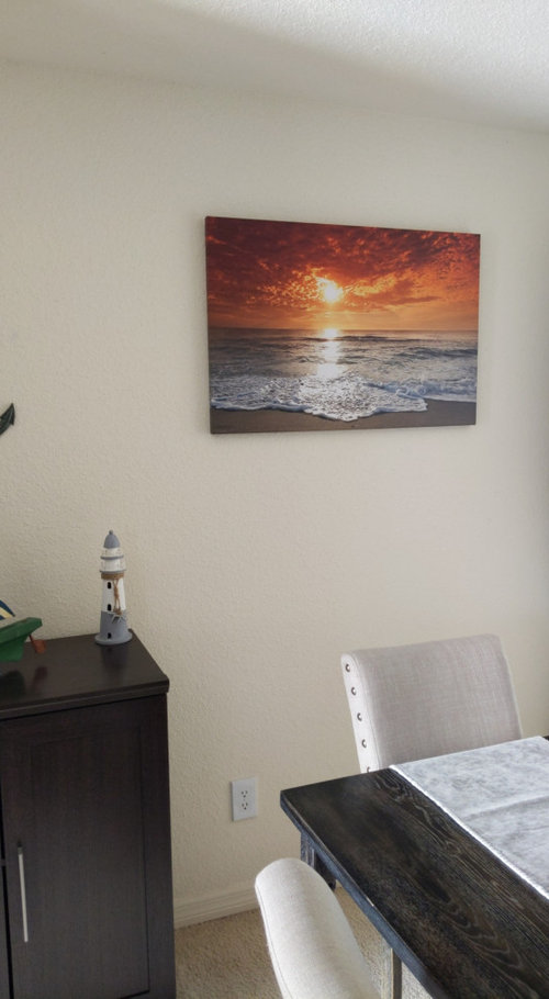 Picture hung too high?