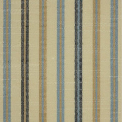 Capri Hudson Yarn Dyed Striped Blackout Fabric - Upholstery Fabric