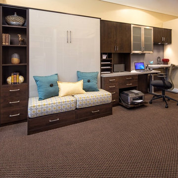 Belgian Chocolate Home Office and Guest Room Display - Danville Showroom