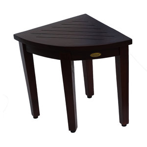 Decoteak Flexicorner Triangular Modular Stool Contemporary