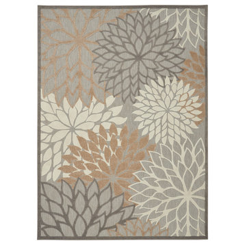 Nourison Aloha 7'10" x 10'6" Natural Tropical Area Rug