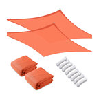 Yescom 2 Pack 13x10 Ft 97% UV Block Rectangle Sun Shade Sail Canopy Cover Net