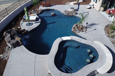 Photo of a beach style pool in Sacramento.