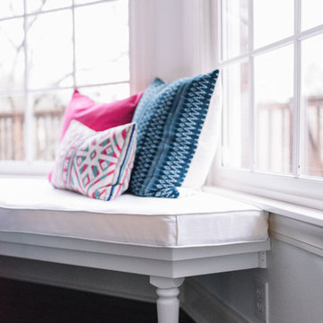 Alexandra Lauren Interior Design, Navy Blue Kitchen, Jackson, Tennessee