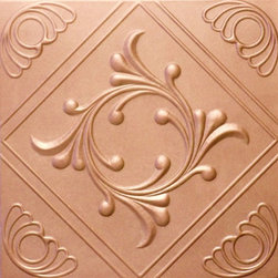 R 02 Styrofoam Ceiling Tile 20x20 - Copper Penny - Ceiling Tile