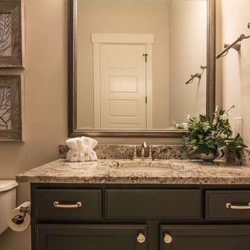 Blue Flower Granite Bathroom Countertops