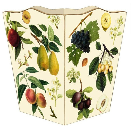 Fruit on Ivory Wastepaper Basket