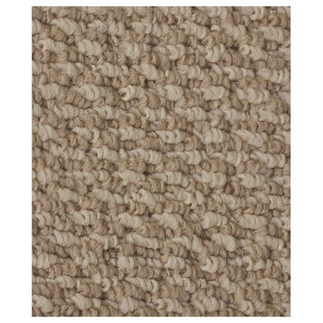 Nugget Indoor/Outdoor Carpet, Soft Textured Loop Rugs, Ivory, 1 Sample 6"x6"