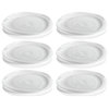 Reneta 11.5" Alabaster Glass Plates, Set of 6