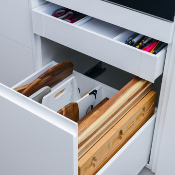 Finger Pull Drawers and Stone Benchtop