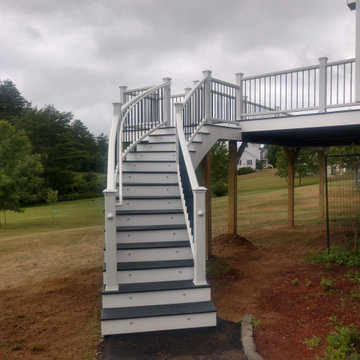2020 Somersworth Trex deck with Custom Curve Staircase