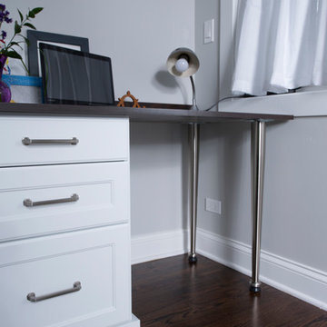 Sun Room Transforms to Mud Room/Home Office