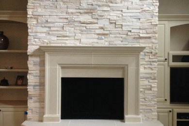 Elegant living room photo in Houston