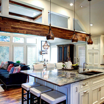 Rustic/Elegant Kitchen & Hearth Space