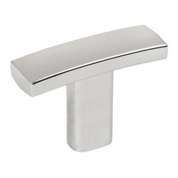 Cosmas - Subtle Arch Cabinet Knob, Polished Chrome, Set of 10 - Cabinet And Drawer Knobs