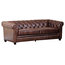 Tuscan Tufted Leather Sofa, Brown