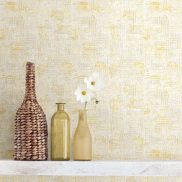 Avalon Honey Weave Wallpaper