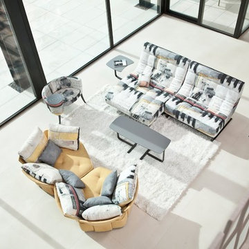 Mysoul Modern Fabric Sectional Sofa by Famaliving