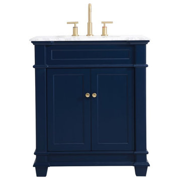 Elegant VF50030BL 30"Single Bathroom Vanity Set, Blue