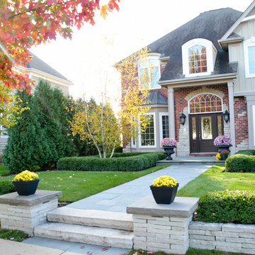 McHenry Front Landscaping Entryway