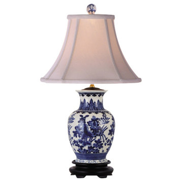 Zang Porcelain Table Lamp, Blue and White