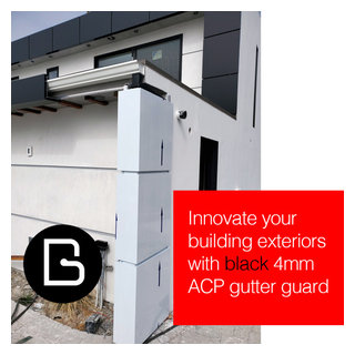 Aluminum Composite Panel (ACP / ACM) Gutter Lining and Soffit System in ...