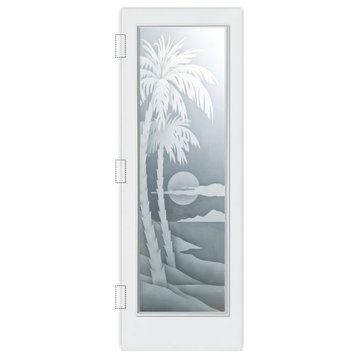 Front Door - Palm Sunset - Fiberglass Smooth - 36" x 80" - Book/Slab Door