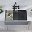 Bellucci Workstation 33" Farmhouse Apron Granite Composite Kitchen Sink MGR