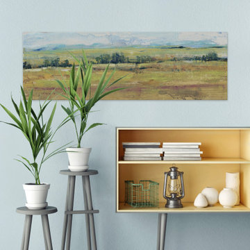"Distant Treeline Panel II" Painting Print on Wrapped Canvas