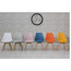 Urban Modern Dining Chairs, Set of 4, Blue