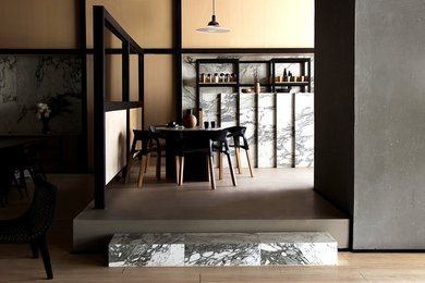 Example of a large trendy home design design in Mexico City