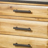GDF Studio Glendora Wood Four Drawer Storage Dresser, Natural Stain