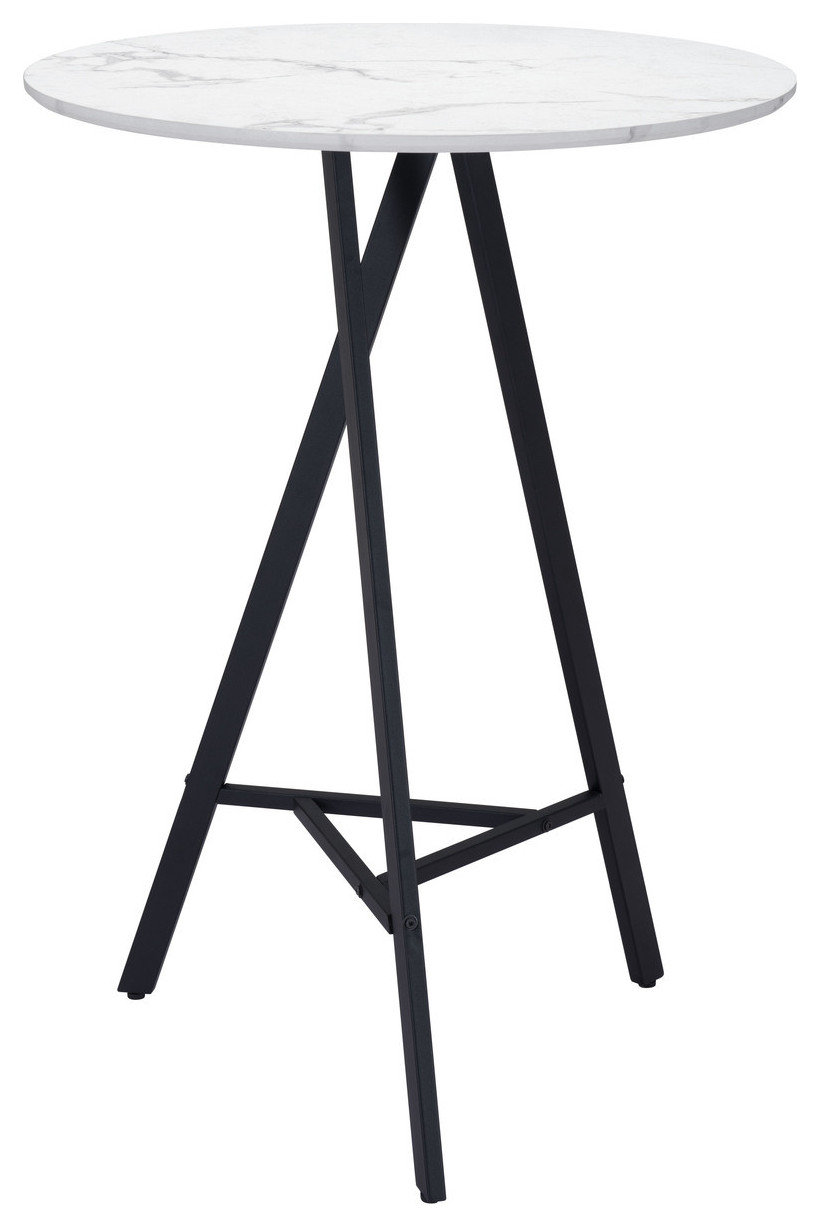 Rouen Bar Table White - Transitional - Bar Stools And Counter Stools ...