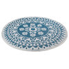 DII Blue Floral Outdoor Rug 5' Round