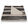 Black Stripes on Pink 50x60 Coral Fleece Blanket