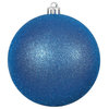 Vickerman N592002Dg 8" Blue Glitter Ball Ornament