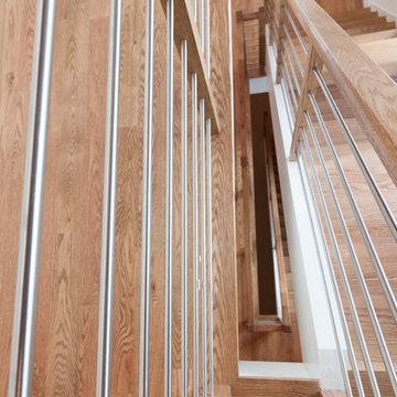 Project #48 | Contemporary Staircase with Warm Tones