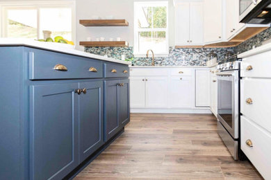 Beach style kitchen photo in Other